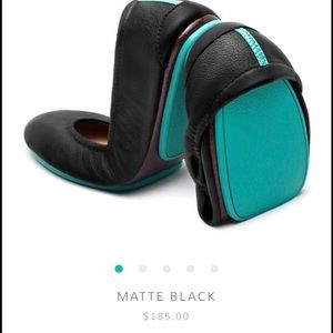 Matte Black Size 9 Tieks. Tiny scuffs on toe. Only wore about 5x.